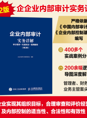 当当网 企业内部审计实务详解：审计程序+实战技法+案例解析（第2版） 企业内部审计编审委员会 人民邮电出版社 正版书籍
