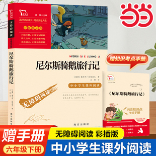 社中小学生课外阅读指导丛书无障碍阅读 尼尔斯骑鹅旅行记快乐读书吧六年级下册课外阅读南方出版 当当网正版 书籍