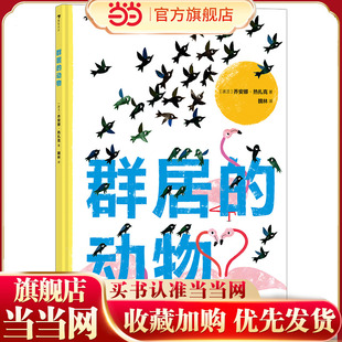 当当网正版童书 群居的动物 一本与众不同、艺术感十足的动物科普绘本 向动物学习集体智慧，感受地球的生命力