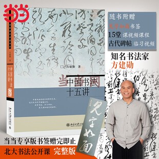 附赠书签 名家通识讲座书系 15堂课视频课程和古代碑帖临习视频 中国书法十五讲 北大书法公开课完整版 当当网直营 北大方建勋