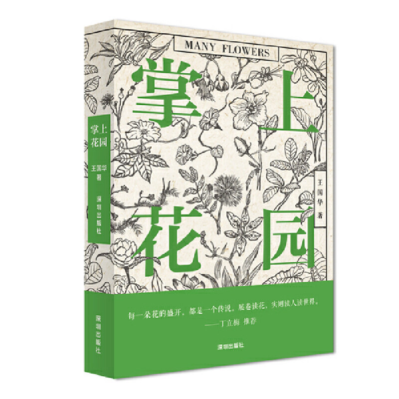 当当网 掌上花园 笔下的花或活泼，或沉郁，或淡然，或跳脱，成了一个个有灵性的 王国华 深圳出版社有限责任公司 正版书籍 - 实物图