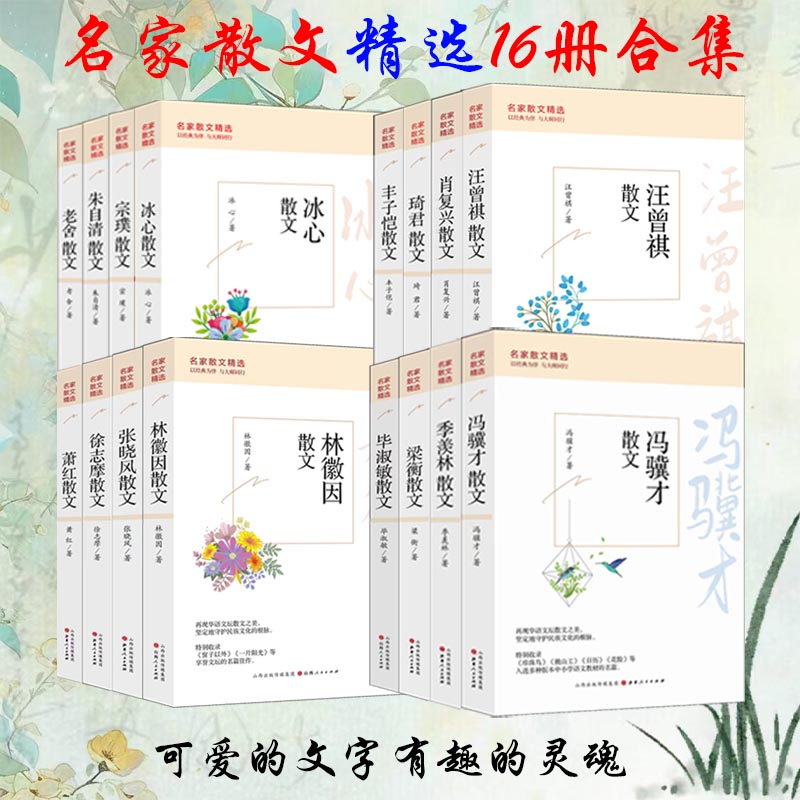 当当网 丰子恺汪曾祺肖复兴朱自清梁衡冯骥才宗璞冰心季羡林毕淑敏等名家文学作品散文小说随笔正版畅销书 现当代文学散文书籍