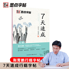 墨点字帖练字大学生7天速成行楷练字帖男女生字体漂亮文艺清新古风荆霄鹏手写体凹槽字帖成年练字神器