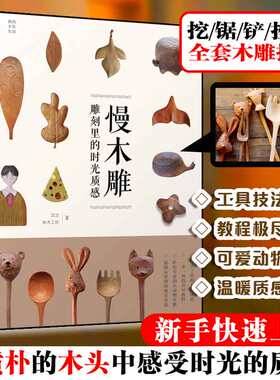 我的手作生活 慢木雕雕刻里的时光质感 木雕基础技法手工艺 初学入门零基础木匠木工书雕刻教材全书 木雕工艺教程DIY手工大全图书