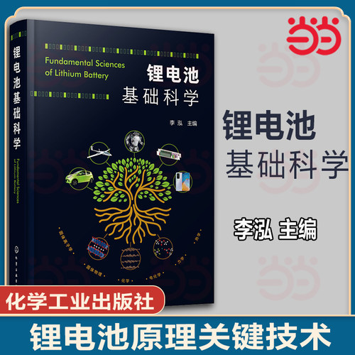 当当网 锂电池基础科学 李泓 锂离子电池基础研究书籍 化学储能电池理论能量密度估算锂电池研发人员参考书籍电化学新能源专业书籍