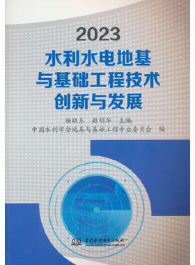 2023水利水电地基与基础工程技术创新与发展.杨晓东 赵明华 著9787522618449