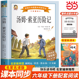 汤姆索亚历险记 马克吐温原著必读正版六年级下册必读课外书的经典书目快乐读书吧推荐阅读书籍汤姆索亚6下鲁滨逊漂流记骑鹅旅行记