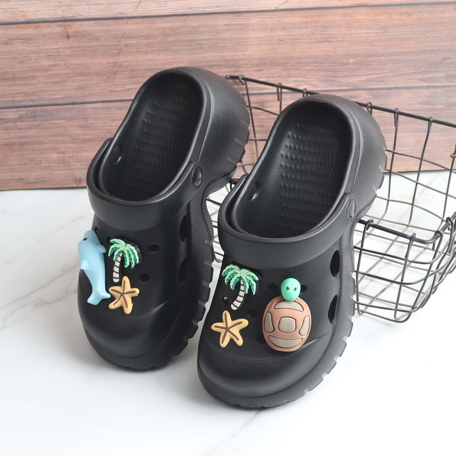 夏厚底增高7厘米防滑轻便镂空洞洞鞋两穿度假沙滩鞋卡通海边凉鞋,女鞋,洞洞鞋,淘宝优惠券,粉丝福利购,淘宝优惠卷