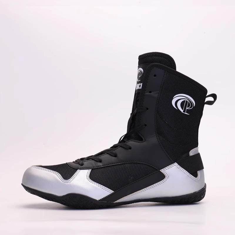 高帮拳击鞋男女摔跤鞋格斗散打武术搏击综合训练专业比赛靴儿童鞋