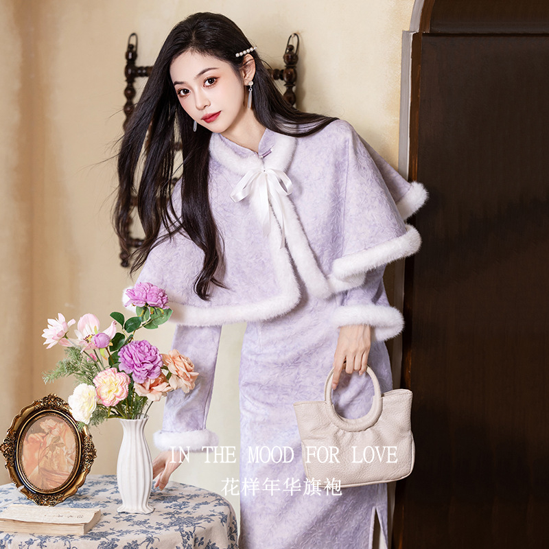 紫色国风斗篷少女款25