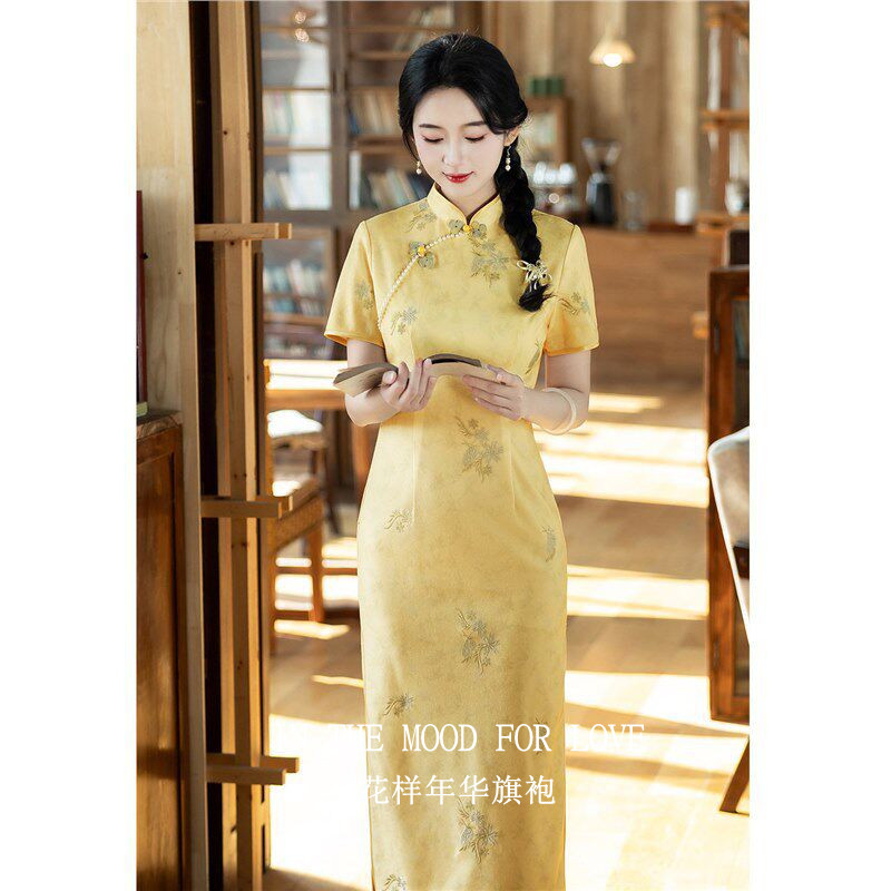 四小姐花样年华旗袍2026新款夏少女新中式国风女装连衣裙小个子