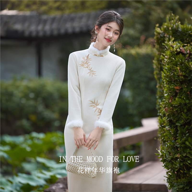 四小姐花样年华旗袍新中式国风改良冬装加厚年轻日常可穿绝美民