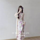 国风连衣裙 修身 四小姐花样年华旗袍2026春夏季 高端气质绝美新中式