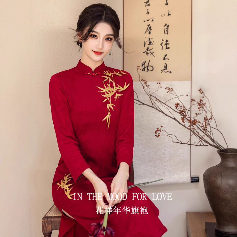 新中式红色敬酒服2025新款