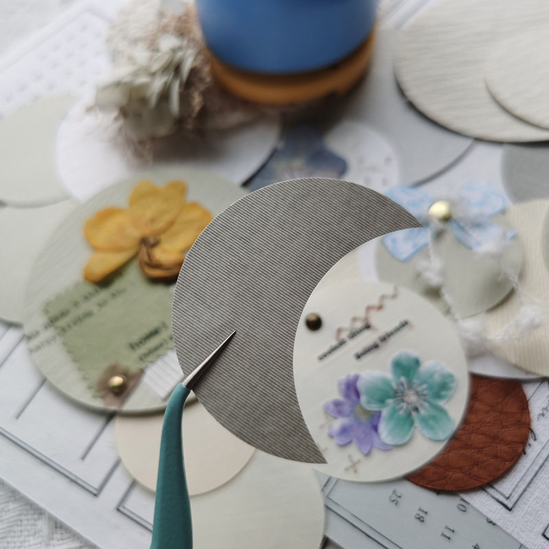 원형 엠보싱 장치-대형 원형 엠보싱 장치 핸드북 수제 원형 노트 DIY 도구 재료