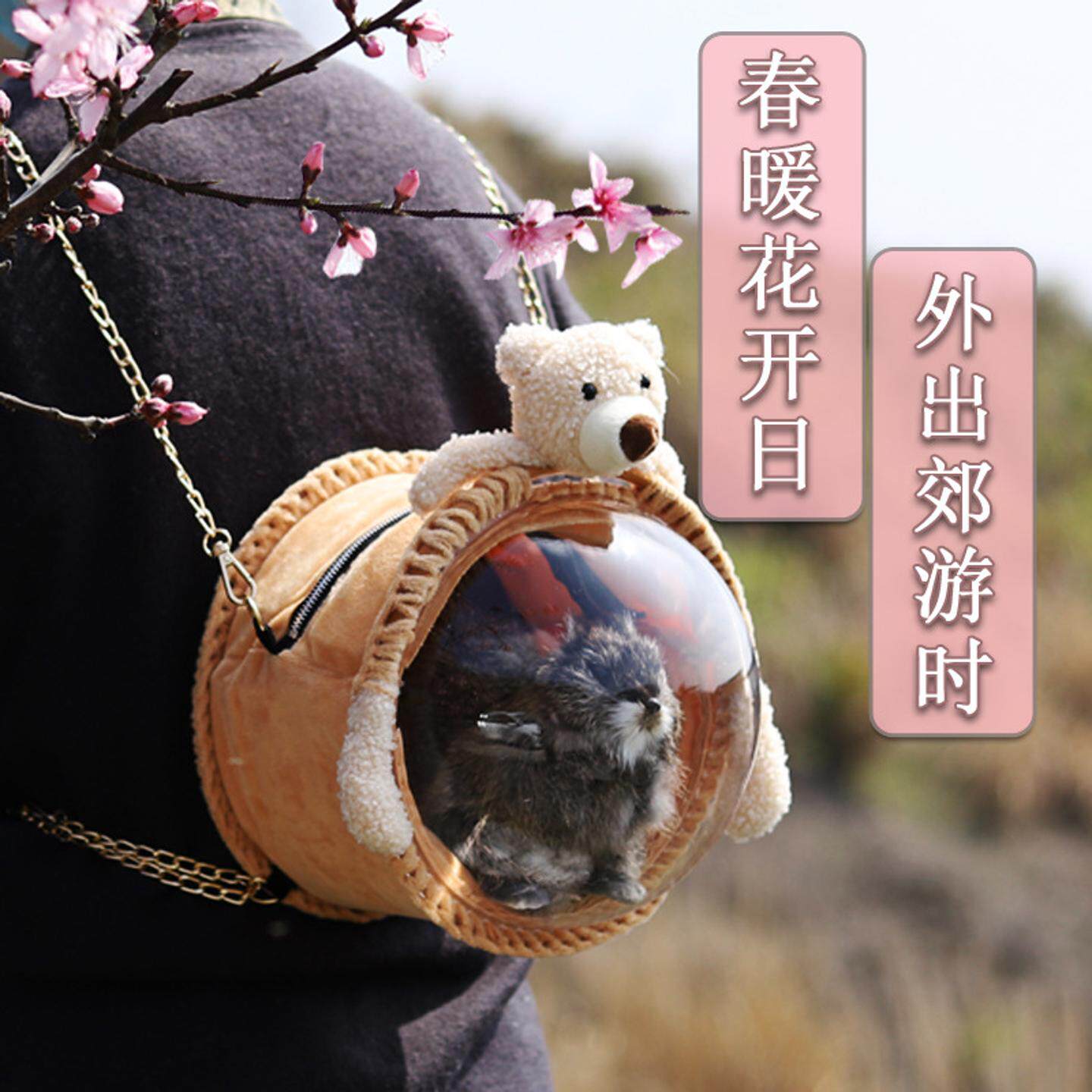 鹦鹉外带包蜜袋鼯松鼠外出包侏儒兔子豚荷兰猪刺猬旅行包龙猫仓鼠