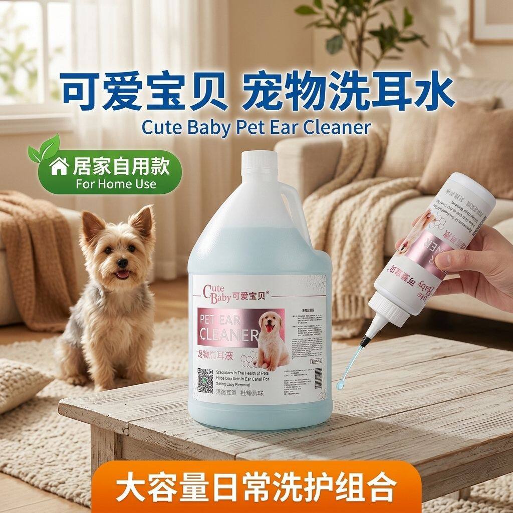 大桶宠物洗耳水 3.8L 包邮猫耳道表面清洁狗狗滴耳液宠物店专用