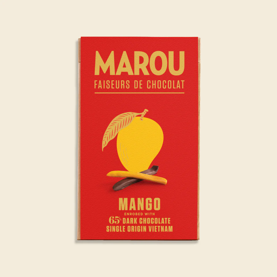 直邮Marou Mango Enrobed with 65%Dark Chocolate黑巧克力芒果干
