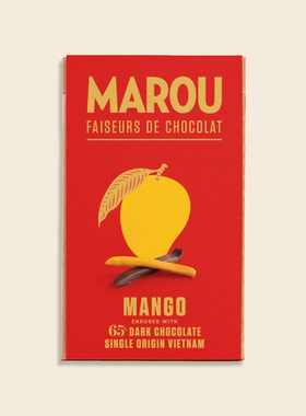 直邮Marou Mango Enrobed with 65%Dark Chocolate黑巧克力芒果干