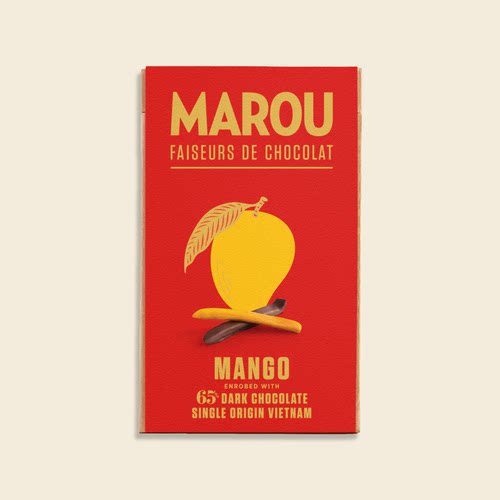 直邮Marou黑巧克力芒果干