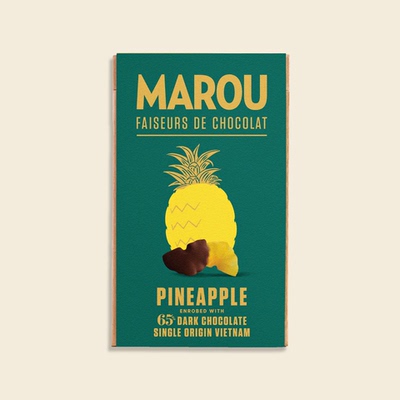 直邮Marou Pineapple with 65% Dark Chocolate 黑巧克力菠萝干