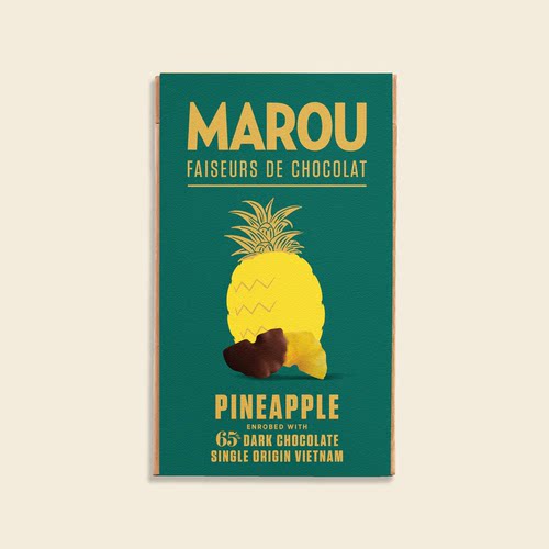 直邮Marou Pineapple with 65% Dark Chocolate 黑巧克力菠萝干