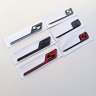 奔驰AMG后车标GTS E63S改装 A45S GLC63S 尾标贴 CLA45S 适用新老款