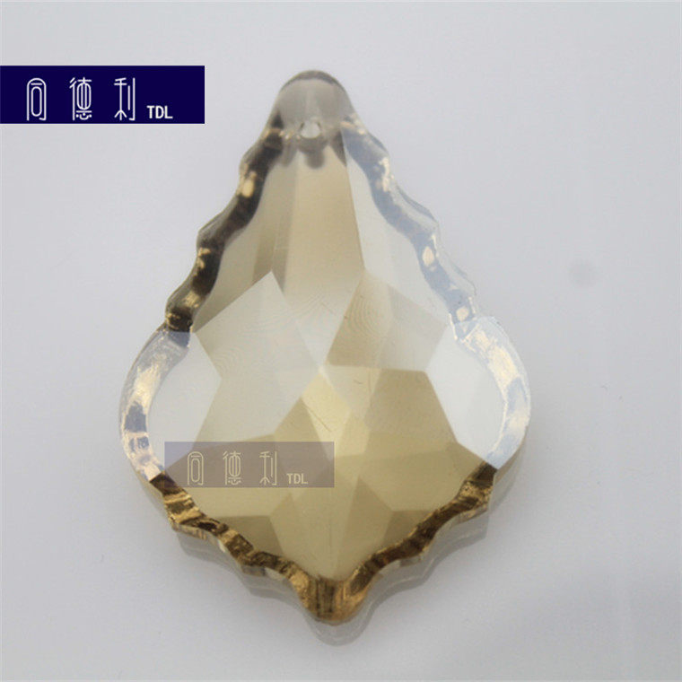 diy枫叶水晶电镀挂件吊坠新品