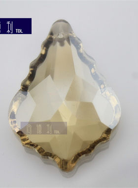 diy枫叶水晶电镀挂件吊坠新品
