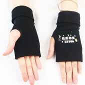 手套女冬天半指纯棉双层加厚保暖露手指学生写字防寒开车骑行秋季