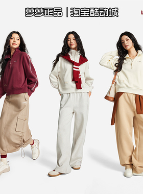 李宁女士2026新年款故宫联名运动半拉链套头衫卫衣AWDW110-5-6-7