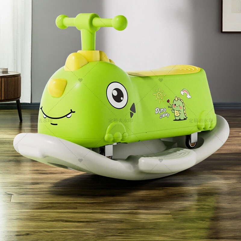 儿童花生车多功能滑行车防侧翻宝宝学步溜溜扭扭车储物四轮1-3岁