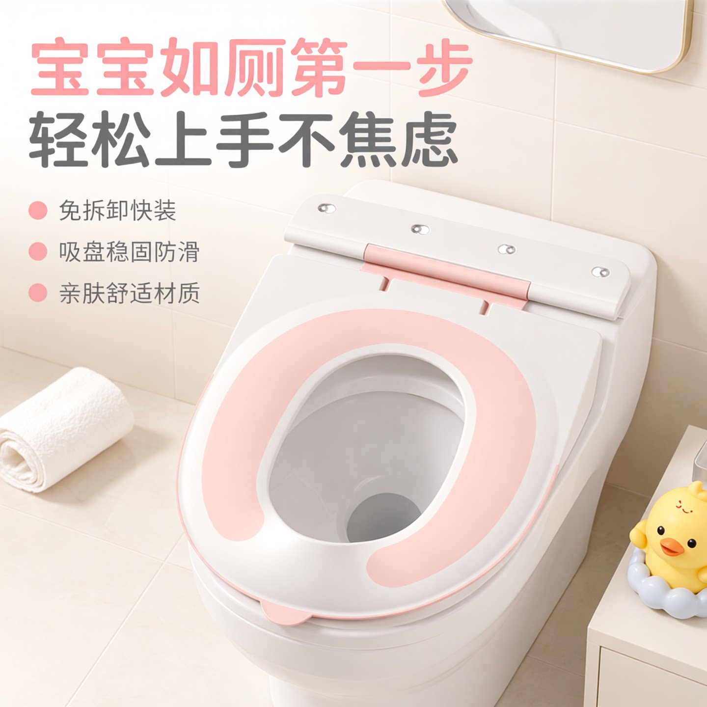 大号简易儿童马桶圈凳子