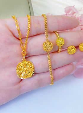 拉丝小方糖项链女款锁骨链