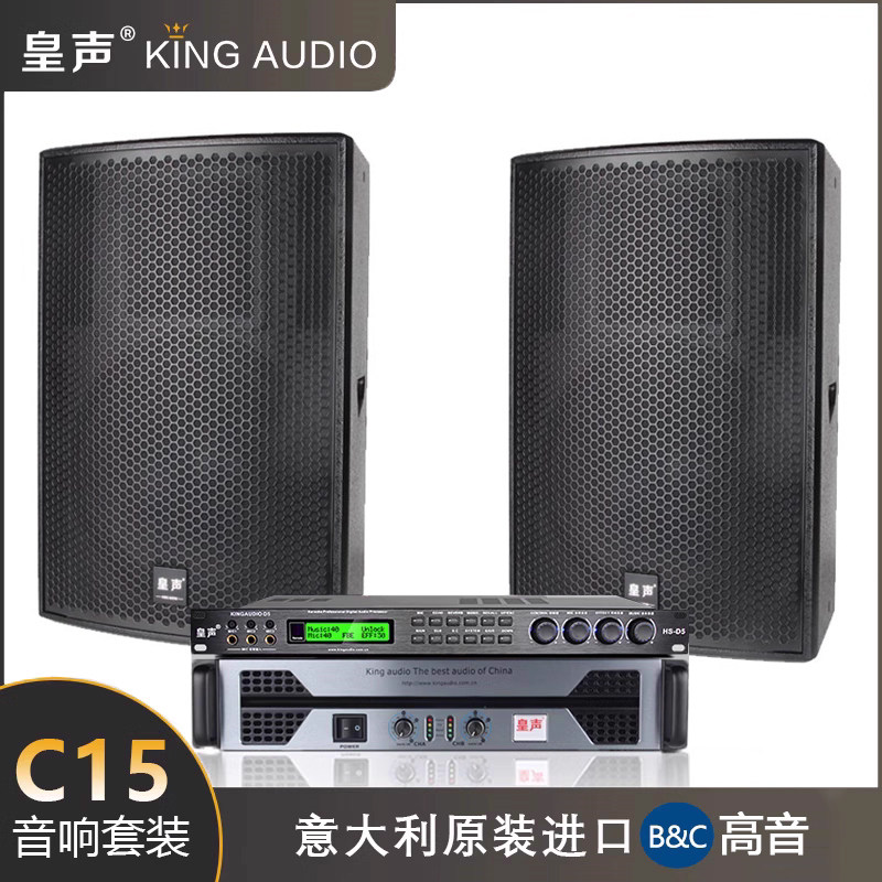 KingAudio/皇声 C15（进口高音）20-80平米专业KTV酒吧音响套装