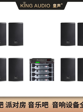 KingAudio/皇声 H15一拖八(200-500平方) 酒吧演出舞台音响套装