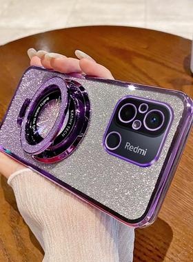 红米12C手机壳闪粉小米Redmi十二C12保护22120RN86C套helio硅胶g8