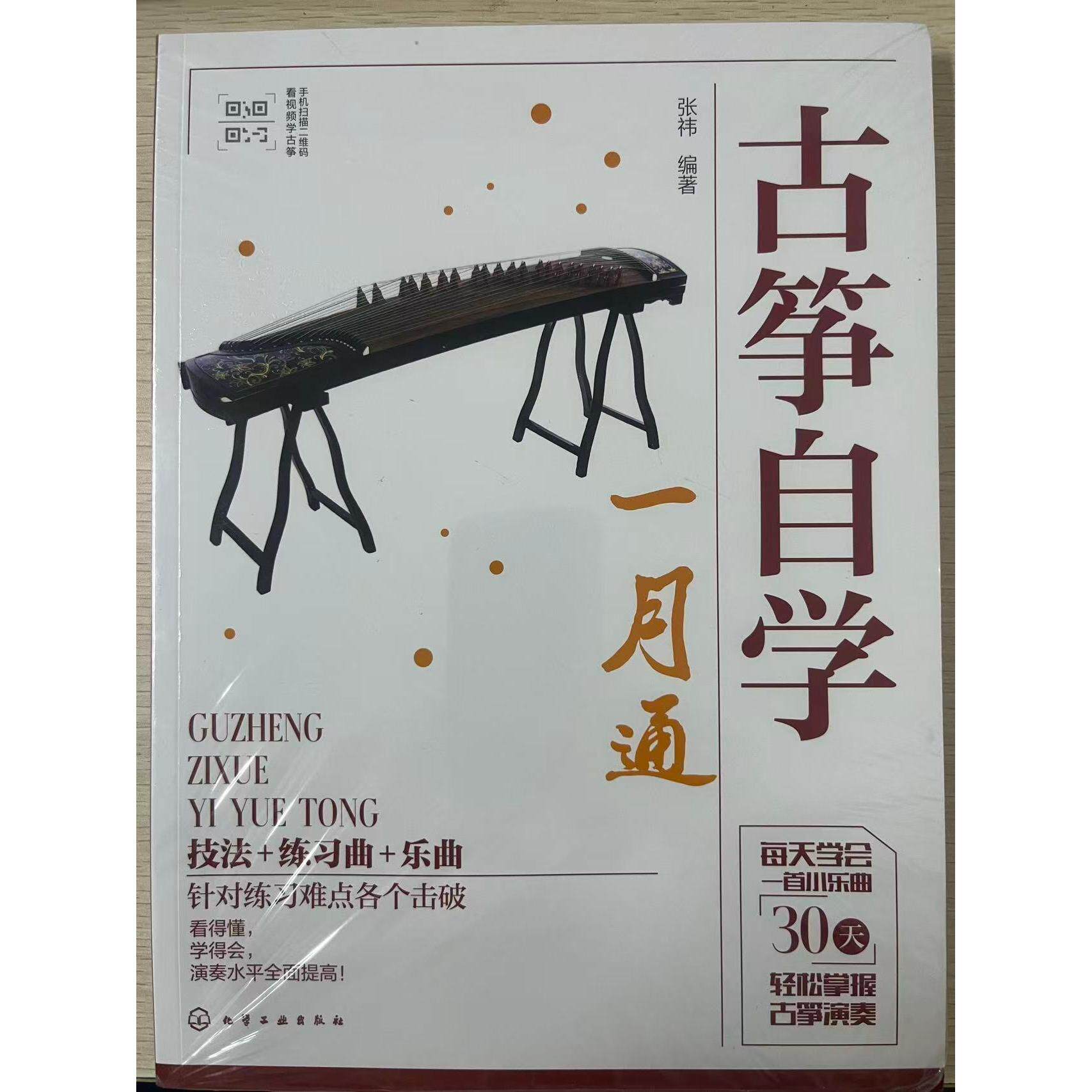 正版现货 古筝自学一月通 化学工业出版社 9787122461483