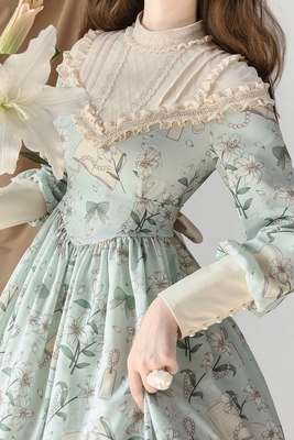 现货！珍珠与百合洛丽塔lolita