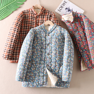 宛如小暖炉！内里全加绒超柔软冬碎花棉袄居家外穿打底棉服 W2235