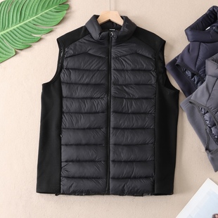 W3025 小棉袄背心坎肩 保暖德绒简约日常拉链棉马甲男装 冬外穿无袖