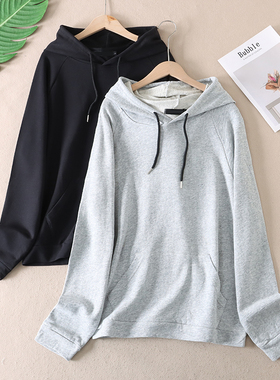 经典基础款情侣卫衣 春秋百搭休闲纯棉袋鼠兜套头长袖上衣 WD348