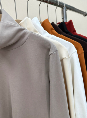 推荐！自发热软糯亲肤高领打底微米绒衫女冬百搭保暖t恤上衣B26