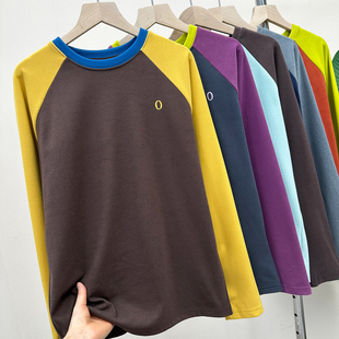 男女同款 上衣B500 户外休闲风上身即暖德绒t恤女圆领保暖内搭绒衫