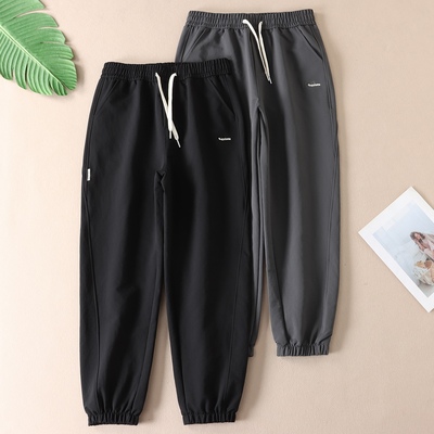 高密度不起球男士休闲束脚长裤