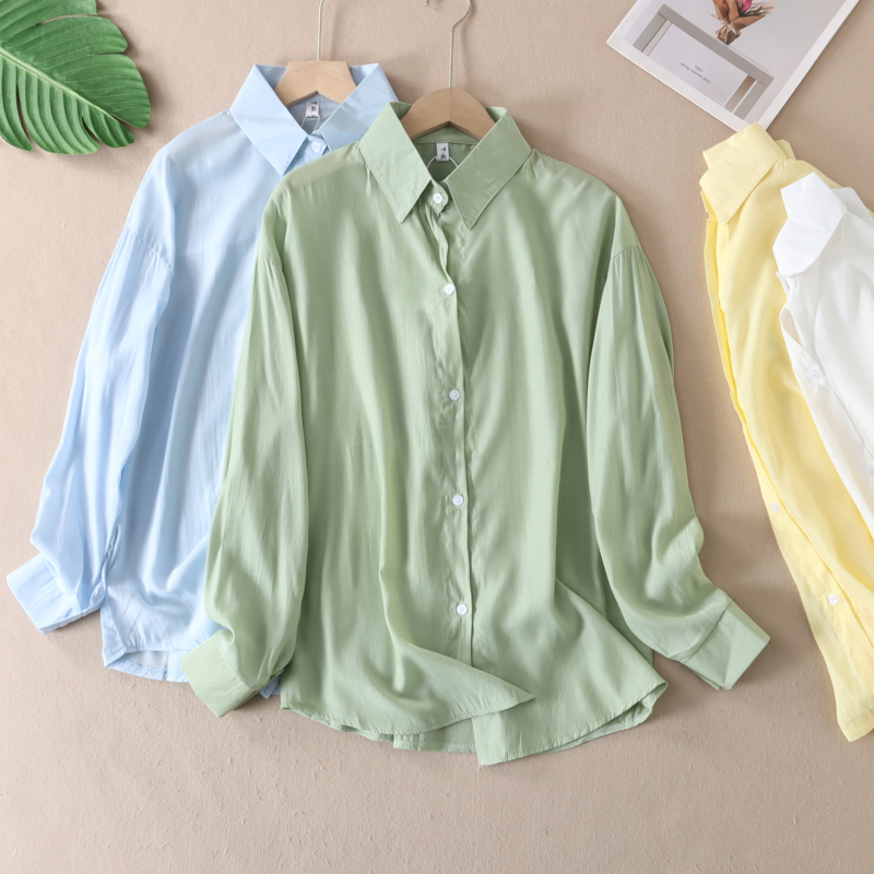 丝滑亲肤透气多巴胺防晒衬衫宽松