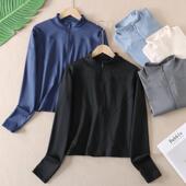 显瘦小蛮腰速干运动瑜伽外套女修身 上衣T107 弹力健身跑步训练长袖