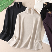 290克超暖加厚双面澳绒高领打底t恤女冬百搭恒温发热保暖绒衫 F405