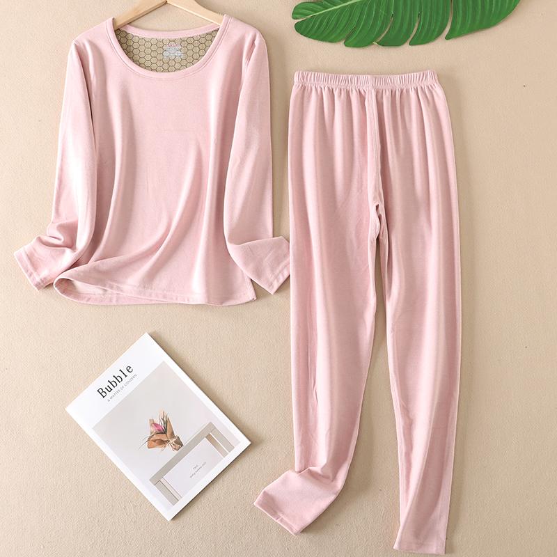 敲暖和~冬季黑金德绒保暖套装