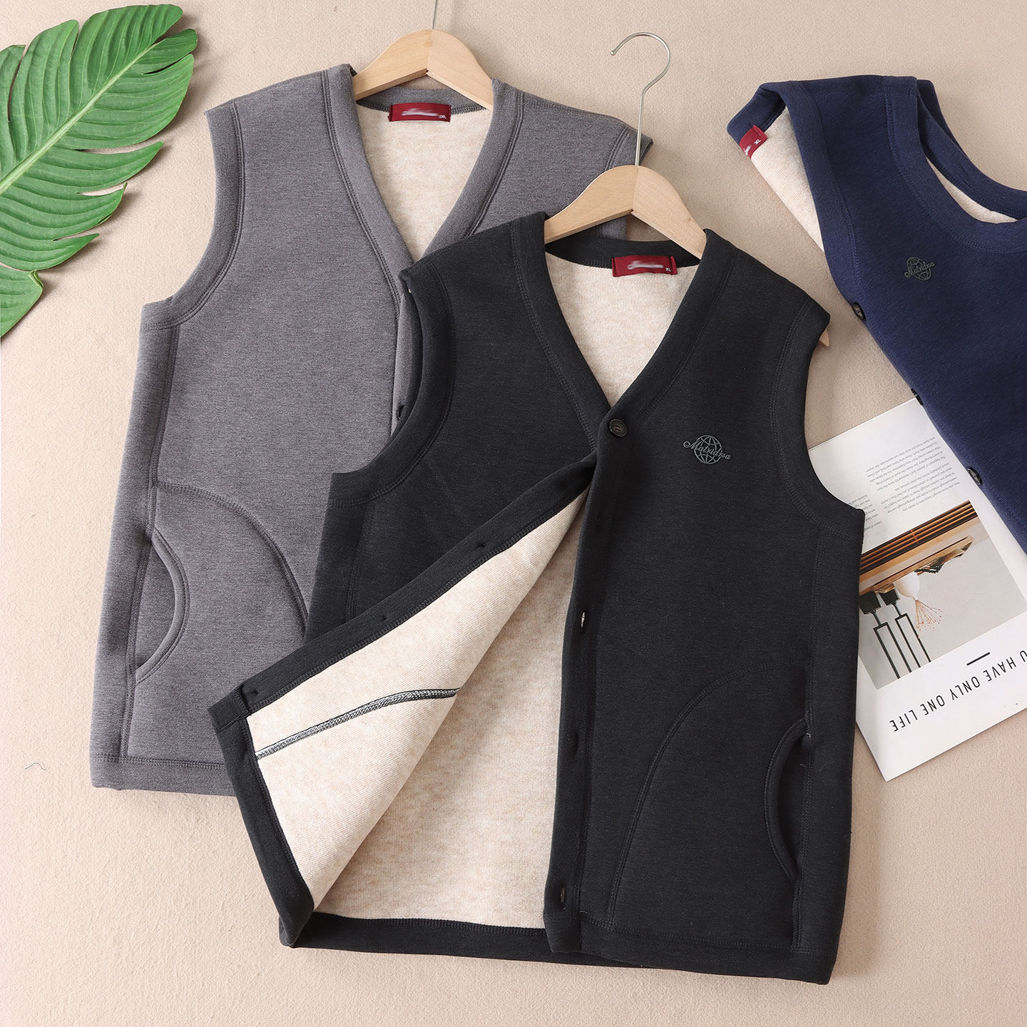 宛若小暖炉~厚款保暖空气层蚕丝羊毛男马甲背心坎肩内搭外套 F95,男装,常规马甲,淘宝优惠券,粉丝福利购,淘宝优惠卷